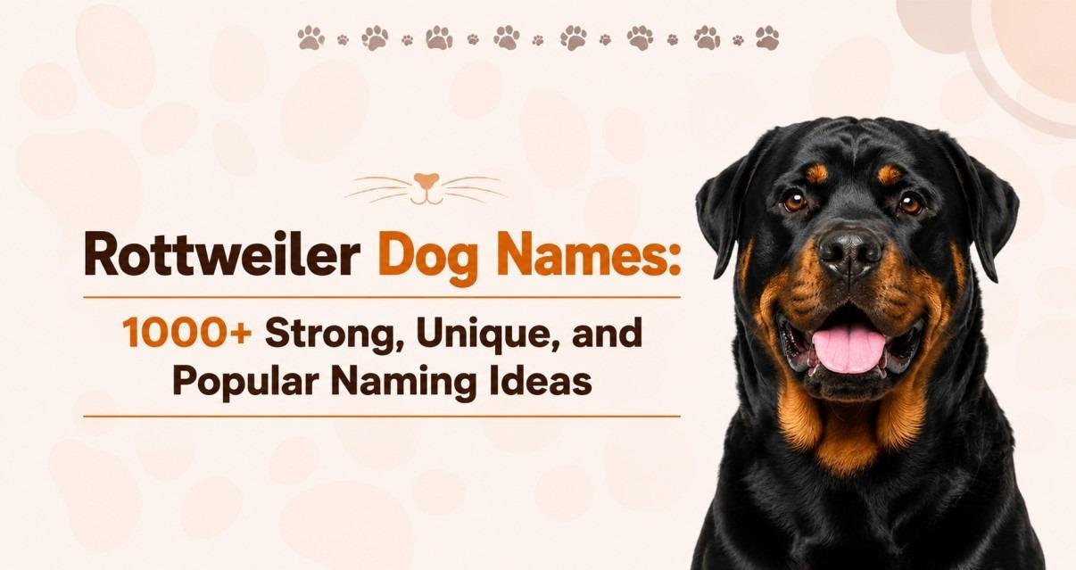 Rottweiler Dog Names: 1000+ Strong, Unique, and Popular Naming Ideas
